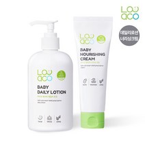 루아코 베이비 데일리로션 350ml+너리싱크림 130ml 아기크림 아기로션 베이비크림 로션
