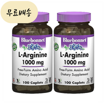 블루보넷 L 엘 아르기닌 1000mg 100개입 2 [미국 직배송], 100개, 2개