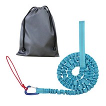 자전거트레일러 트레일러 로프 자전거 어린이 모험 탄성 부모-자녀 나일론 스트레치 벨트 장거리 라이딩에, 파란색