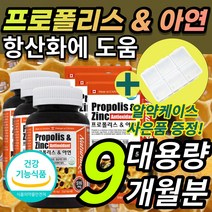 [대용량] 캐나다 직수입 프로폴리스 플라보노이드 활성산소 환절기 면역 기능 건강 관리 항산화 도움, 9개월 / 90캡슐x3개 + 사은품
