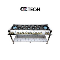 오즈테크 업소용 가스렌지 1800 양타 간택기 친환경 세라믹 버너 LPG LNG 화구, LNG(도시가스), 1세대 무쇠화구, 고급B타입-절감석쇠