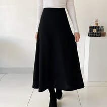 퍼니걸스 9526 데일리 밴딩 스판 A라인 롱 스커트 여성의류