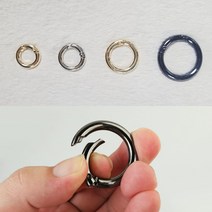 오링 고리 키링 오픈형고리 키오링 25mm 10mm 12mm 15mm 가방 열쇠고리 부자재 재료, 15mm(실버)