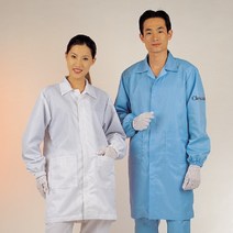 크린룸 실험실 무진 작업복 제전 방진가운 정전기방지 크린복, 화이트, 2XL
