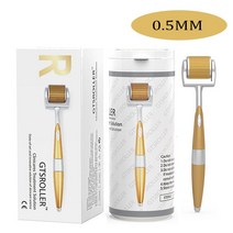 뷰티디바이스 ZGTS 192 피부 롤러 마이크로 바늘 얼굴 관리 탈모 처리를 위한 티타늄 Mezoroller Microneed, [03] 0.5MM, 03 0.5MM