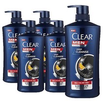 클리어 맨 딥클린 비듬 두피케어 샴푸 650ml, 5개