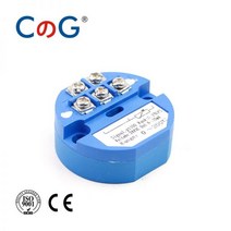 온도센서 CG PT100 4-20mA 0-600 섭씨 열 저항 변환기 RTD 입력 출력 헤드 장착 온도 송신기, 섭씨 0-600도