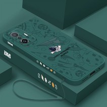 우주 비행사 실리콘 전화 케이스 샤오미 미 11 라이트 5G NE 후면 커버 12s 울트라 12x12s 10 프로 끈이 있, 13 For Xiaomi 12S Ultra, 07 G-YK000307