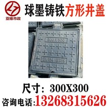 맨홀 덮개 뚜껑 빗물 방지 오수 정화조 사각 주물, 300x300 소형차