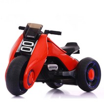 어린이 전동 삼륜차 오토바이 스쿠터 레드