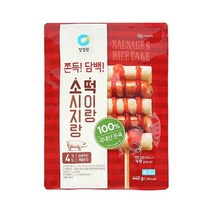 청정원 캠핑음식 소시지랑 떡이랑 소스 소떡소떡 4개입 아이들간식 야채볶음 어린이반찬 간단한요리 간편식 440g, 25세트