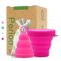 생리컵 생리컵추천 위생생리컵 timkdle copa 4 색 접을 수 있는 살균기 copa 생리 feminin hygien products, 3 투명, 작은