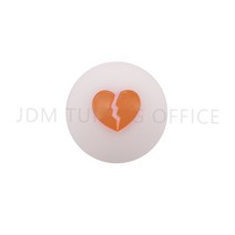 견인볼 견인장치 고리 JDM 오목 깨진 심장 볼 스틱 기어 시프트 노브 레버 자동차 레이싱 라운드 시터 액, 화이트 주황색, 05 White-orange