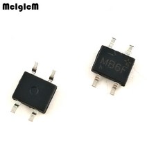 브릿지 Mcigicm 100 pcs 600 v 0.5a sop 4 smd 정류기 다이오드 브리지 mb6f, 한개옵션0