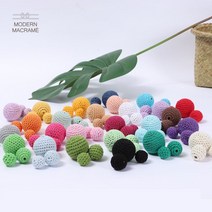 W6DB988제리 뜨개 구슬 비즈 30mm 마크라메 26컬러 재료 1.피치 외 25가지옵션, 18.라이트그린