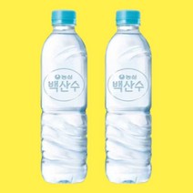 백산수 무라벨 500ml 40개 대용량 생수