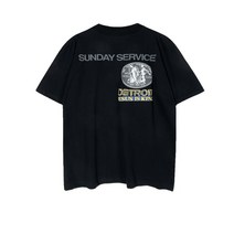 하이 스트리트 스타일 CPFM KANYE WEST Kanye Jesus IS King 앨범 FOG 반팔 T셔츠 맨즈 타이드