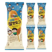 올반 흔한남매 모짜체다 찰핫도그 80g x 5봉, 1set