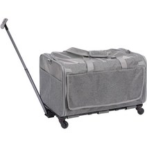NowefostC Cat Carrier for 2 Cats Pet Stroller with Removable Wheels High-Capacity 2-in-1 Cat Strolle, Grey