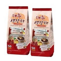지노 대추생강차 50T X 2개(100T) 일회용 전통차 스틱 쌍화차, 2세트