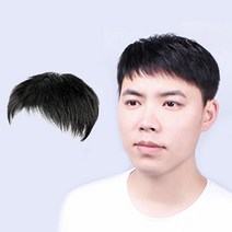 간편똑딱이 원형탈모커버 정수리가발 M 중년 남성 M자탈모 인모덧가발 부분커버가발 볼륨가발 간편착용가발 중년가발 아빠선물