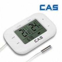 카스 냉장고온도계 T014R 내부센서 -10~50도 외부센서 -50도~70도 시계기능, 1개