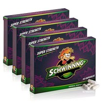 아르기닌 SCHWINNNG Male Supplement - All Natural Stamina Support Performance and Endurance Booster Rev, 10 Count (Pack of 4)