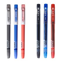 동아 마이겔 Q펜 0.38mm 0.5mm 속건성 잉크 선명한 색감 부드러운 필기감 학생용 사무용, 블랙