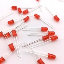아두이노 LED 5파이 빨간색 50pcs D38-1