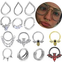 써지컬 피어싱 미니멀 bee nose piercing ring nase septum