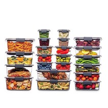 Rubbermaid 14피스 브릴리언스 식품 보관 용기 식기세척기 사용 가능179654, Set of 22