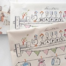 원단싸 면 커트지] 해피해피 2색_[020], 네츄럴