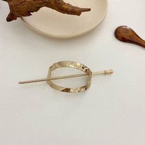 하이유니 심플 서클 써지컬스틸 비녀 헤어핀