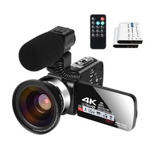유튜브 영상장비마이크가 있는 비디오 카메라 vlogging용 youtube 카메라 4k, z11 렌즈 마이크, 32g sd 카드로