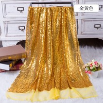 130X50CM 스팽글 패브릭 반짝 Paillette 로즈 골드 실버 반짝이 forWedding 파티 생일 무대 장식 DIY 재료, [01] 130x50cm, [16] goldyellow
