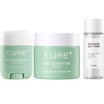 김정문알로에 리알로에 시그니처 크림 55g + 스틱 밤 14g + 워터젤리 토너 50ml, 3세트