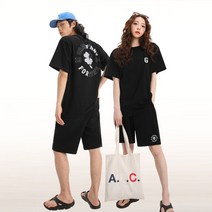 그랜피니 프리미엄 남녀공용 클로버 반팔티 트레이닝복 바지 SET