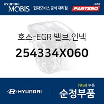 호스-EGR 밸브 인넥 (254334X060) 테라칸 현대모비스 부품몰