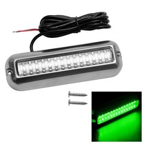 LED Marine Light IP68 방수 보트 Transom Light 42 LED 요트 스포트라이트, 녹색