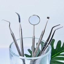 셀프 치석 제거 스켈링 도구 치경 탐침 치아관리, 2. 치석제거기 사각