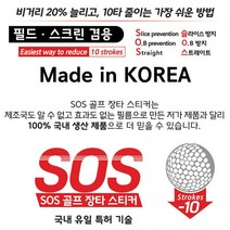 (2세트금액)SOS 장타 필름 스티커 드라이버 우드 비거리 증가 20미터 UP 슬라이스 훅 방지, SOS장타필름(2세트)