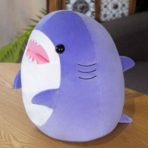 좋은 부드러운 포옹 고래 상어 인형 플러시 장난감 동물 박제 지방 푸른 바다 키즈 선물, 02 보라색_01 30cm