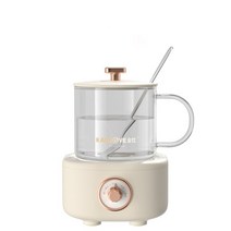 약탕기 차탕기 중탕기 홍삼만들기 400ml 전기 주전자 분할 건강 보존 냄비 미니 스튜 컵 삶은 물 난방 사무, 01 white_02 UK
