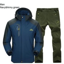 TRVLWEGO-하이킹 봄 아웃도어 싱글 재킷 빠른 건조 바지 캠핑 남성 정장 바람막이 트레킹 코트 무료 반품