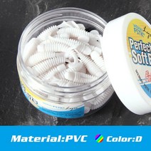소프트 인공 웜 루어 TPR 0.5g 35mm 비린내 실리콘 유연한 미끼 스윔베이트 구더기 지깅 워 블러 낚시, 04 ColorD_02 shrimp smell