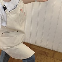 자수 주문 제작 마켓구디너프 AAD 바리스타 앞치마 크림 국내제작 방수 앞치마, 1개