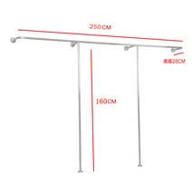 의류 매장 행거 디스플레이 옷가게 옷장 예쁜 스틸 벽면, 250x160cm