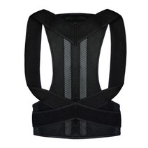 굽은어깨 숄더 허리보호대 자세교정밴드 어깨교정 허리복대 다리교정 바른자세 교정밴드 오다리, 검은 색, s