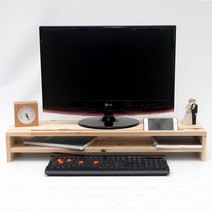 우드밀리 원목 와이드 2단 모니터받침대 당일출발, 1개, 원목 모니터받침대 와이드 800 2단