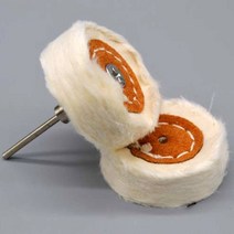 연마브러시 소형헝겊 펠트 그라인딩 샌딩 헤드 연마 버핑 휠 3mm 샹크 코튼 스레드 미니 브러쉬 dremel Dri, 02 White cloth
